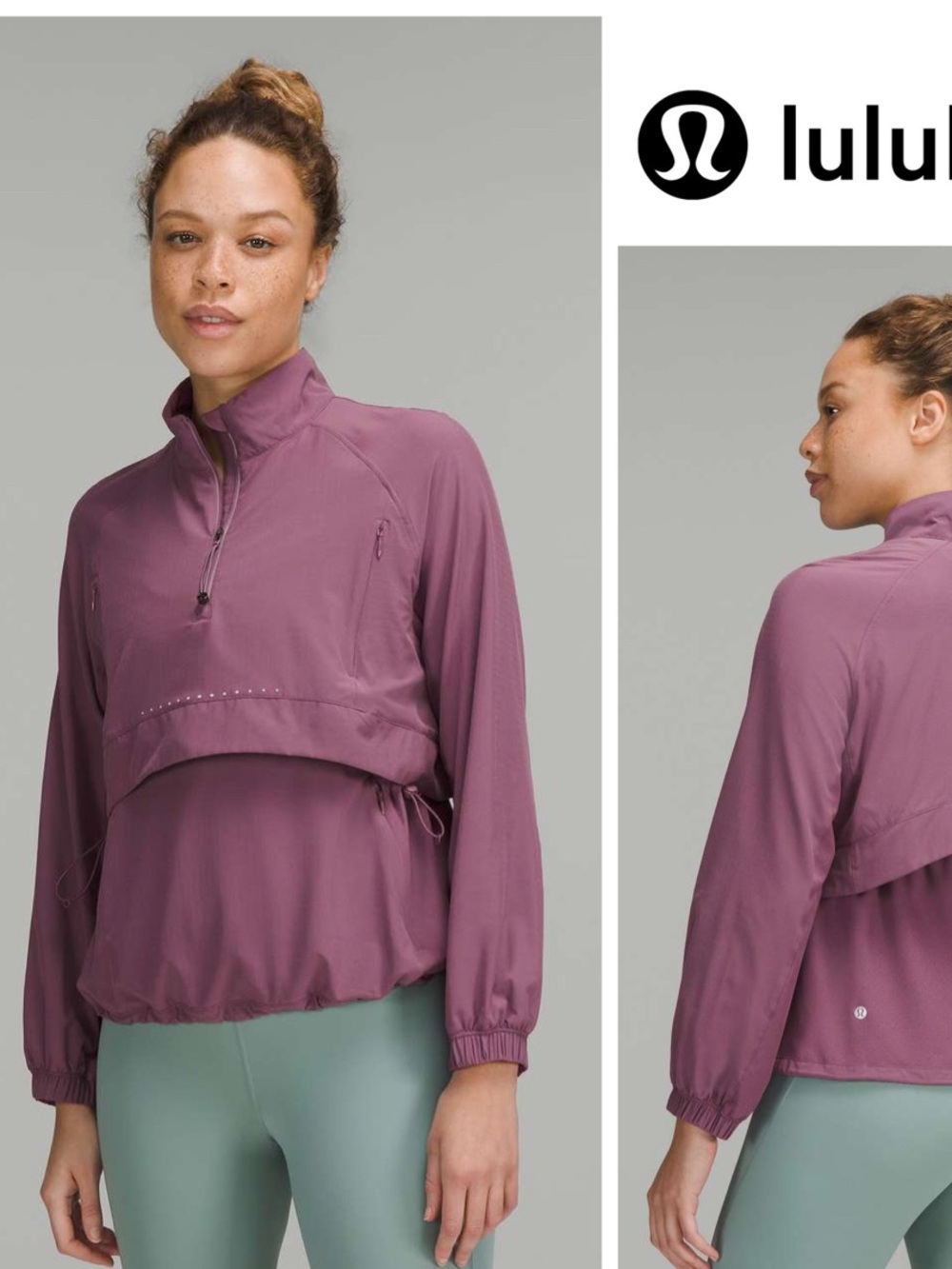 Lululemon Stretch Ripstop Running Half-Zip
Vintage Plum